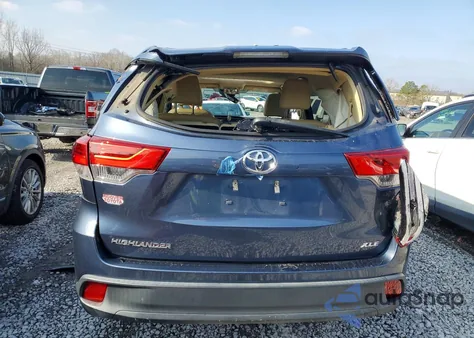 2018 Toyota Highlander Se from USA, damaged, VIN 5TDKZRFH5JS240675